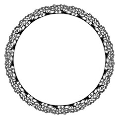 Classic vintage design with black circle frame. Perfect for photos, icons, logos, banners, greeting cards, websites, advertisements