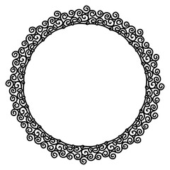 Classic vintage design with black circle frame. Perfect for photos, icons, logos, banners, greeting cards, websites, advertisements