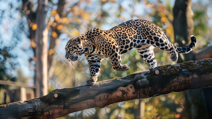 Obraz premium leopard in the tree