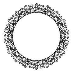 Classic vintage design with black circle frame. Perfect for photos, icons, logos, banners, greeting cards, websites, advertisements