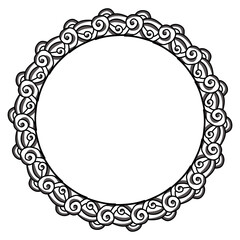 Classic vintage design with black circle frame. Perfect for photos, icons, logos, banners, greeting cards, websites, advertisements