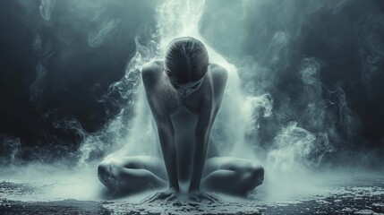 Obraz premium Depression and anxiety heavy burden