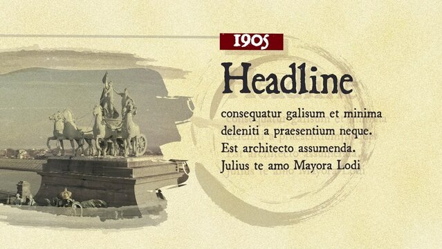 Universal History Image & Text Template