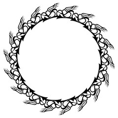 Classic vintage design with black circle frame. Perfect for photos, icons, logos, banners, greeting cards, websites, advertisements