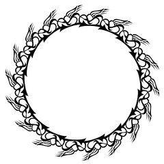 Classic vintage design with black circle frame. Perfect for photos, icons, logos, banners, greeting cards, websites, advertisements