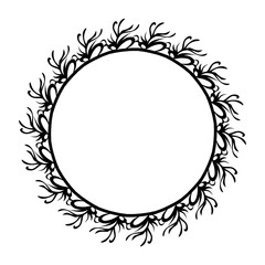 Classic vintage design with black circle frame. Perfect for photos, icons, logos, banners, greeting cards, websites, advertisements