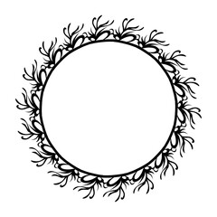 Classic vintage design with black circle frame. Perfect for photos, icons, logos, banners, greeting cards, websites, advertisements