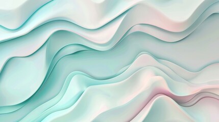 Fototapeta premium Abstract Blue and White Wavy Background