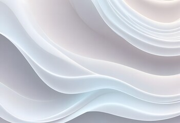 Elegant and minimalist seamless white wave texture pattern background with mono color design concept