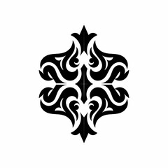 Pattern motifs design with ornament batik leafs