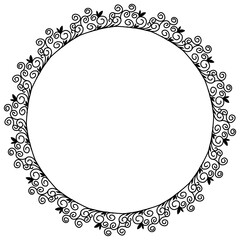 Classic vintage design with black circle frame. Perfect for photos, icons, logos, banners, greeting cards, websites, advertisements