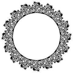 Classic vintage design with black circle frame. Perfect for photos, icons, logos, banners, greeting cards, websites, advertisements