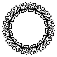 Classic vintage design with black circle frame. Perfect for photos, icons, logos, banners, greeting cards, websites, advertisements