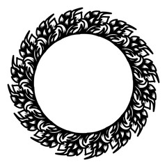 Classic vintage design with black circle frame. Perfect for photos, icons, logos, banners, greeting cards, websites, advertisements