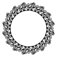 Classic vintage design with black circle frame. Perfect for photos, icons, logos, banners, greeting cards, websites, advertisements