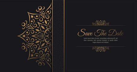 Fototapeta premium luxury invitation background style ornamental pattern