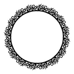 Classic vintage design with black circle frame. Perfect for photos, icons, logos, banners, greeting cards, websites, advertisements