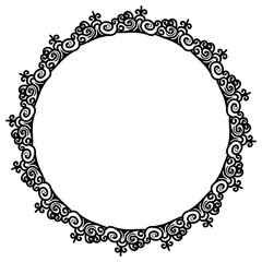 Classic vintage design with black circle frame. Perfect for photos, icons, logos, banners, greeting cards, websites, advertisements