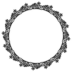Classic vintage design with black circle frame. Perfect for photos, icons, logos, banners, greeting cards, websites, advertisements