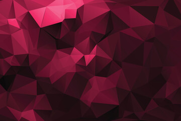 Abstract shiny pink polygonal background