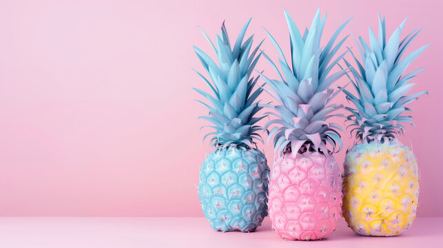 Tropical pineapple wallpaper background