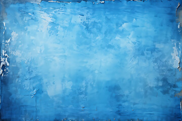 Obraz premium a blue background with a very rough texture. Light blue background texture, for posters, banners, and digital backgrounds. Dark blue border, old grunge texture, abstract light blue paper, old painted 