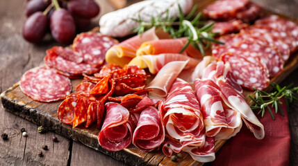 Italian prosciutto and Spanish jamon are cured meats. Chorizo and salami are Spanish sausages.