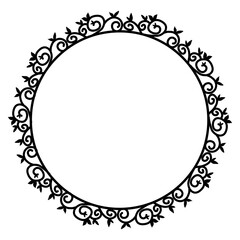 Classic vintage design with black circle frame. Perfect for photos, icons, logos, banners, greeting cards, websites, advertisements
