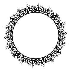 Classic vintage design with black circle frame. Perfect for photos, icons, logos, banners, greeting cards, websites, advertisements