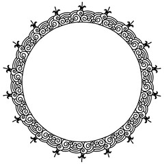 Classic vintage design with black circle frame. Perfect for photos, icons, logos, banners, greeting cards, websites, advertisements