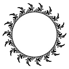 Classic vintage design with black circle frame. Perfect for photos, icons, logos, banners, greeting cards, websites, advertisements