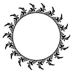 Classic vintage design with black circle frame. Perfect for photos, icons, logos, banners, greeting cards, websites, advertisements
