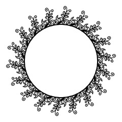 Classic vintage design with black circle frame. Perfect for photos, icons, logos, banners, greeting cards, websites, advertisements