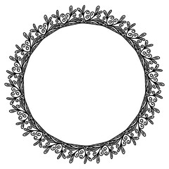 Classic vintage design with black circle frame. Perfect for photos, icons, logos, banners, greeting cards, websites, advertisements