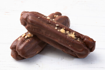 Classic french chocolate eclair