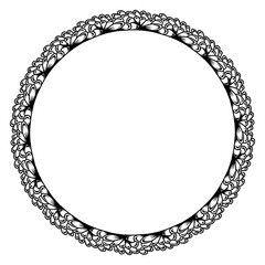 Classic vintage design with black circle frame. Perfect for photos, icons, logos, banners, greeting cards, websites, advertisements