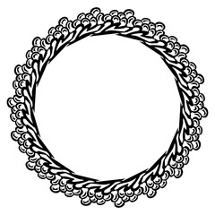 Classic vintage design with black circle frame. Perfect for photos, icons, logos, banners, greeting cards, websites, advertisements