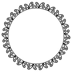 Classic vintage design with black circle frame. Perfect for photos, icons, logos, banners, greeting cards, websites, advertisements