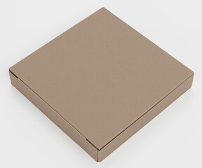 Realistic 3D Render of Pizza Box