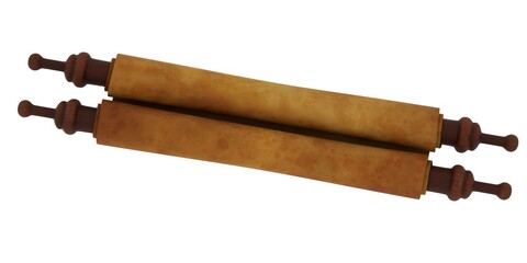 Realistic 3D Render of Scroll