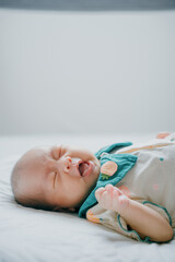 1-month-old Asian newborn girl