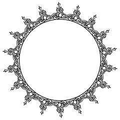 Classic vintage design with black circle frame. Perfect for photos, icons, logos, banners, greeting cards, websites, advertisements