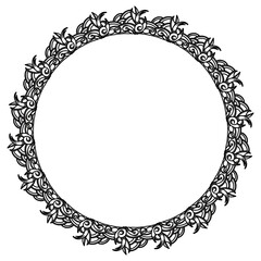 Classic vintage design with black circle frame. Perfect for photos, icons, logos, banners, greeting cards, websites, advertisements