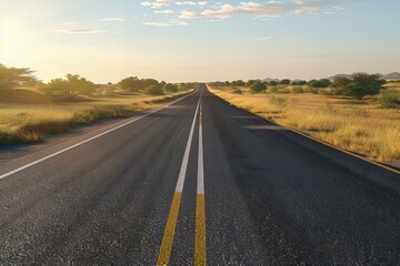 Naklejka premium Empty Road