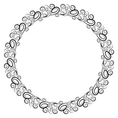 Classic vintage design with black circle frame. Perfect for photos, icons, logos, banners, greeting cards, websites, advertisements