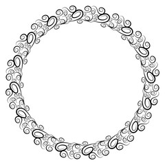 Classic vintage design with black circle frame. Perfect for photos, icons, logos, banners, greeting cards, websites, advertisements