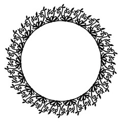 Classic vintage design with black circle frame. Perfect for photos, icons, logos, banners, greeting cards, websites, advertisements