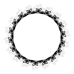 Classic vintage design with black circle frame. Perfect for photos, icons, logos, banners, greeting cards, websites, advertisements