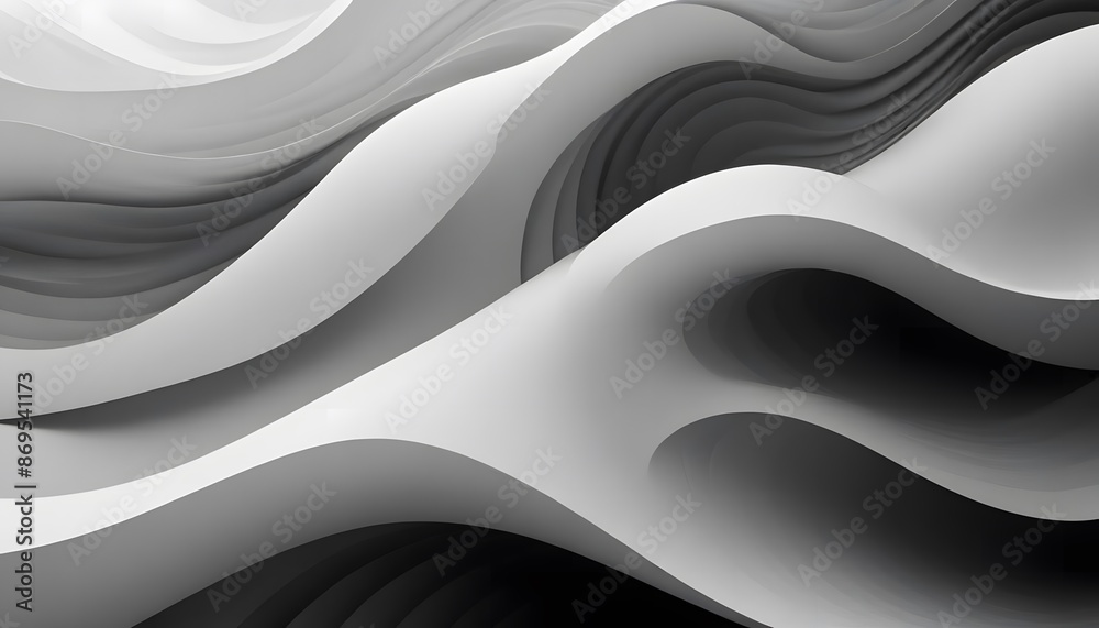 Fototapete white abstract white background texture minimalist white wave text for your design. gradient white a