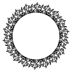 Classic vintage design with black circle frame. Perfect for photos, icons, logos, banners, greeting cards, websites, advertisements